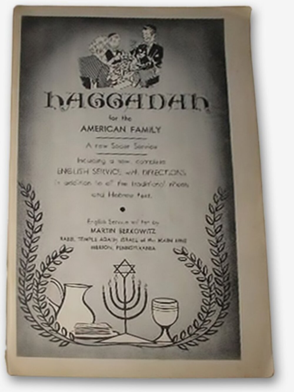 Vintage Book 1958 HAGGADAH Passover Soft Cover Hebrew Berkowitz Rabbi